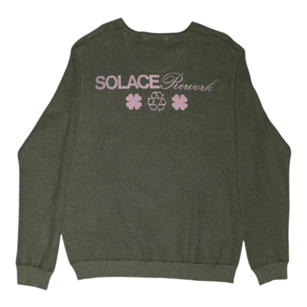 “monroe” vintage green knit