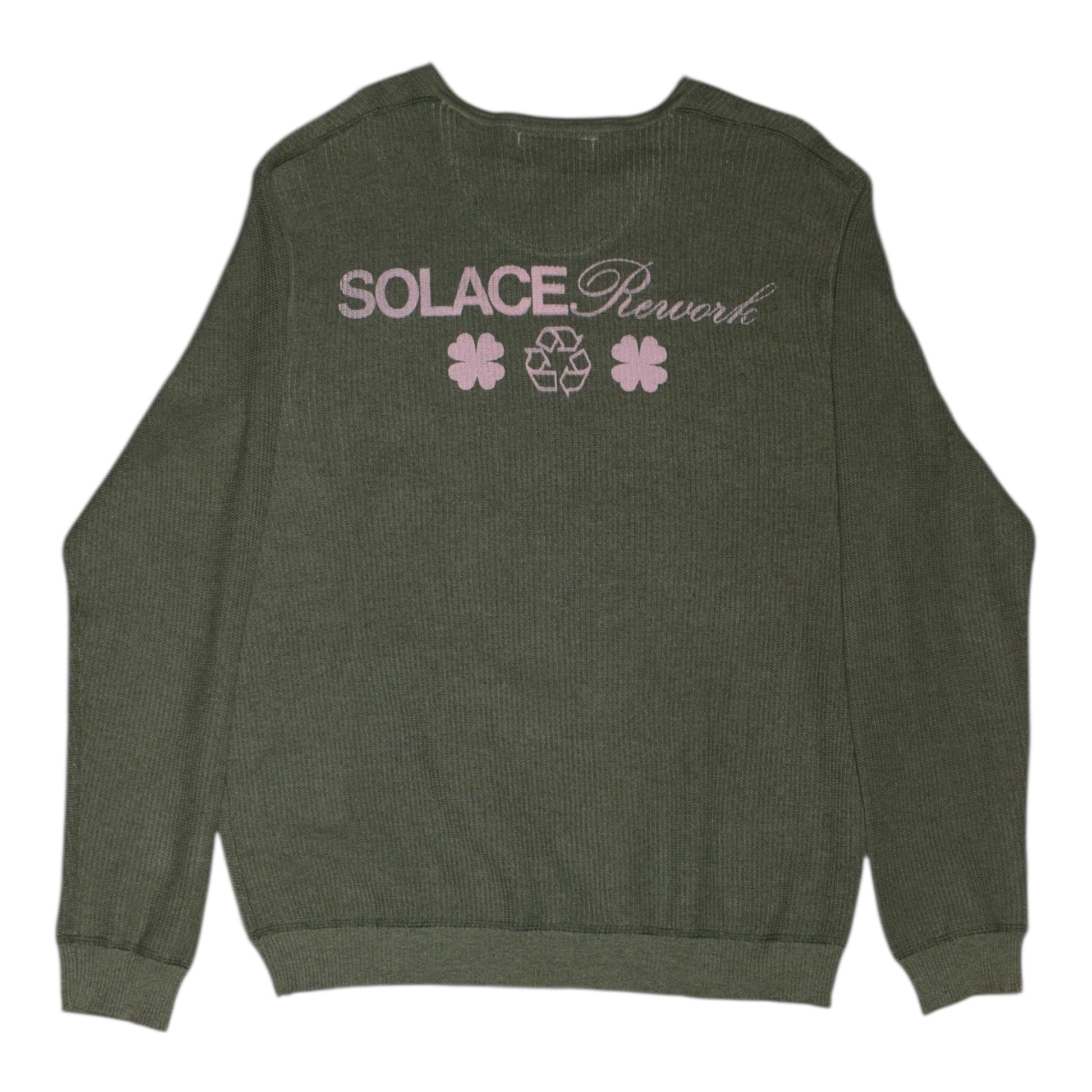 “monroe” vintage green knit