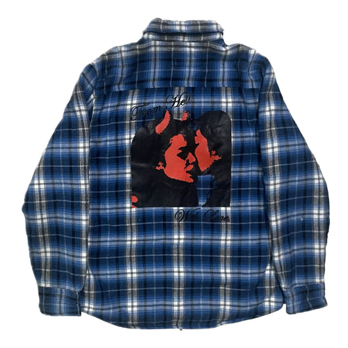 "from hell" fleece lined blue flannel