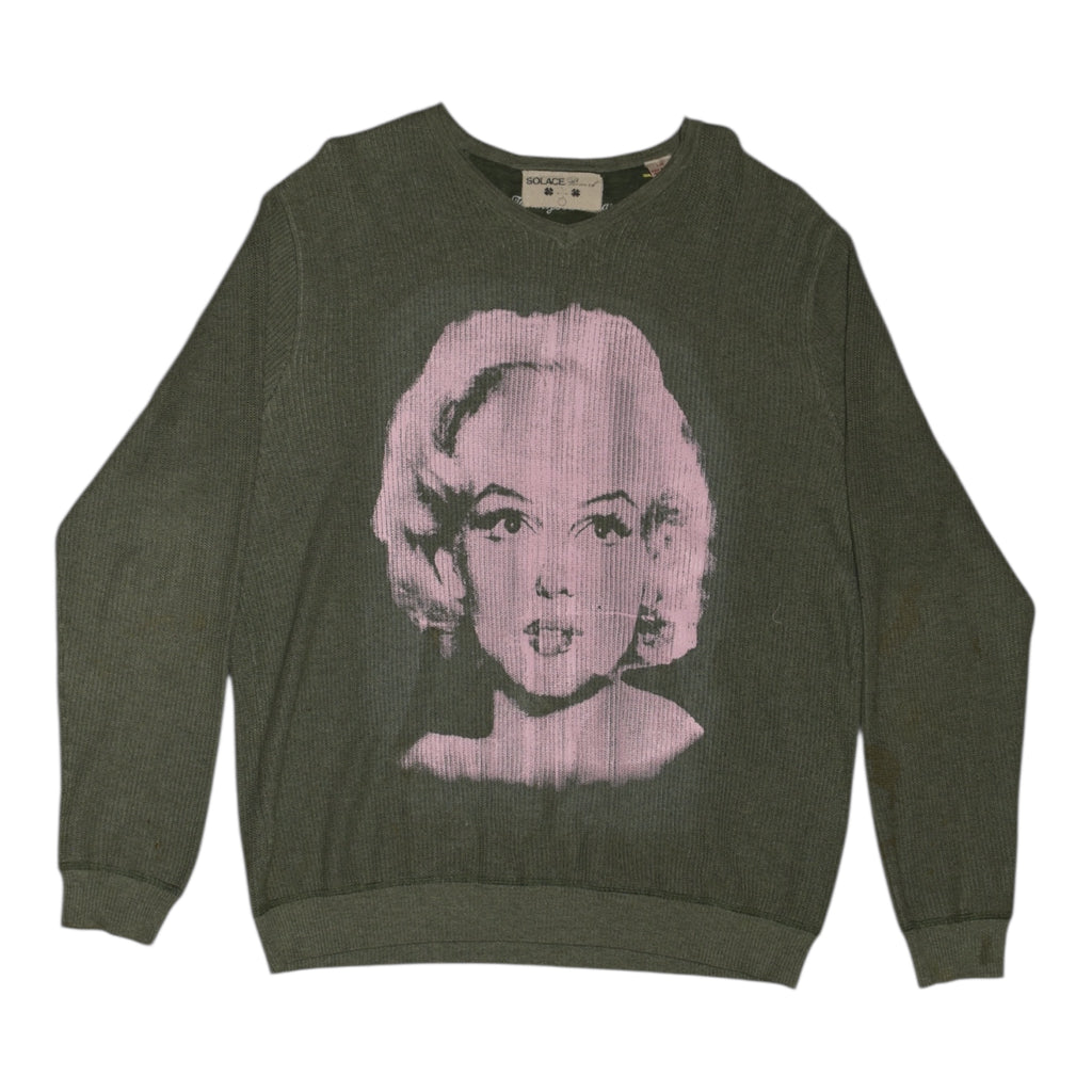 “monroe” vintage green knit