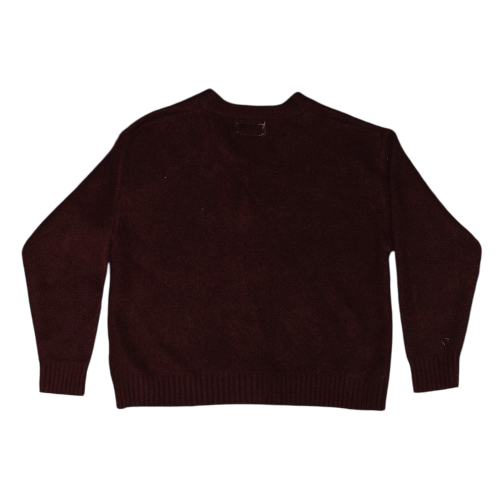“cobain” burgundy cardigan