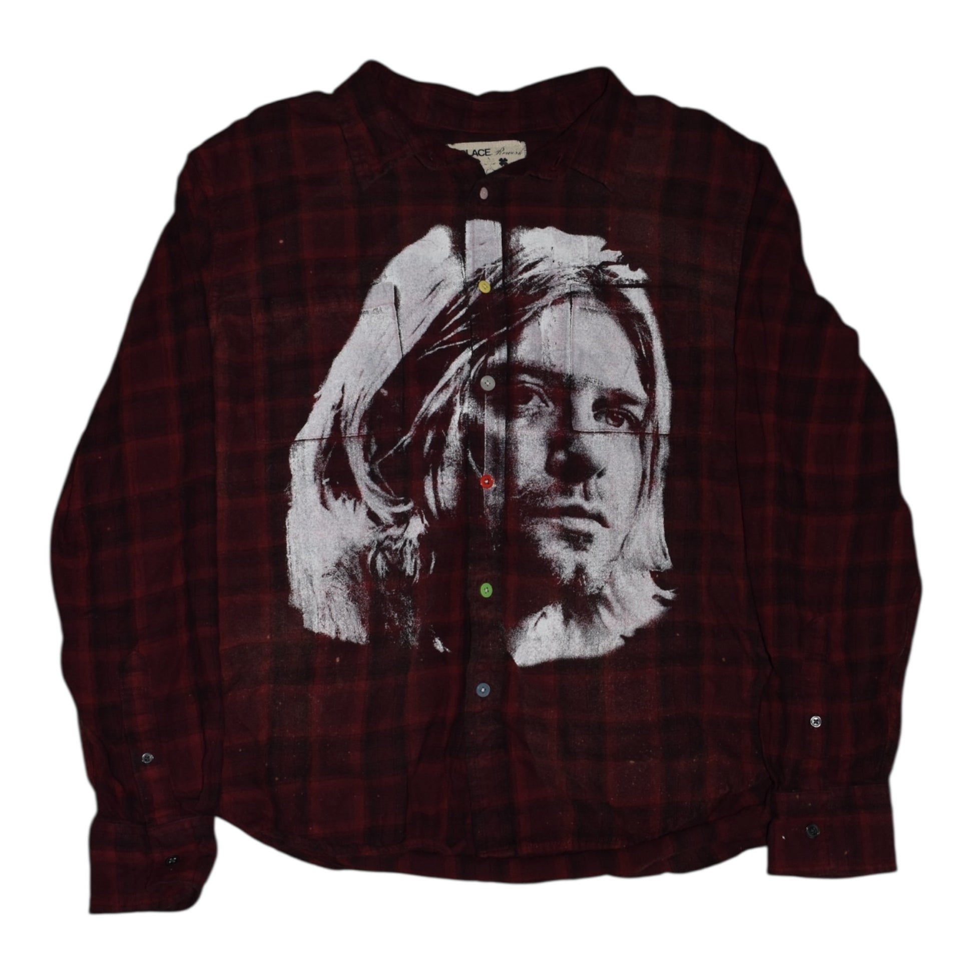 “cobain” vintage red flannel