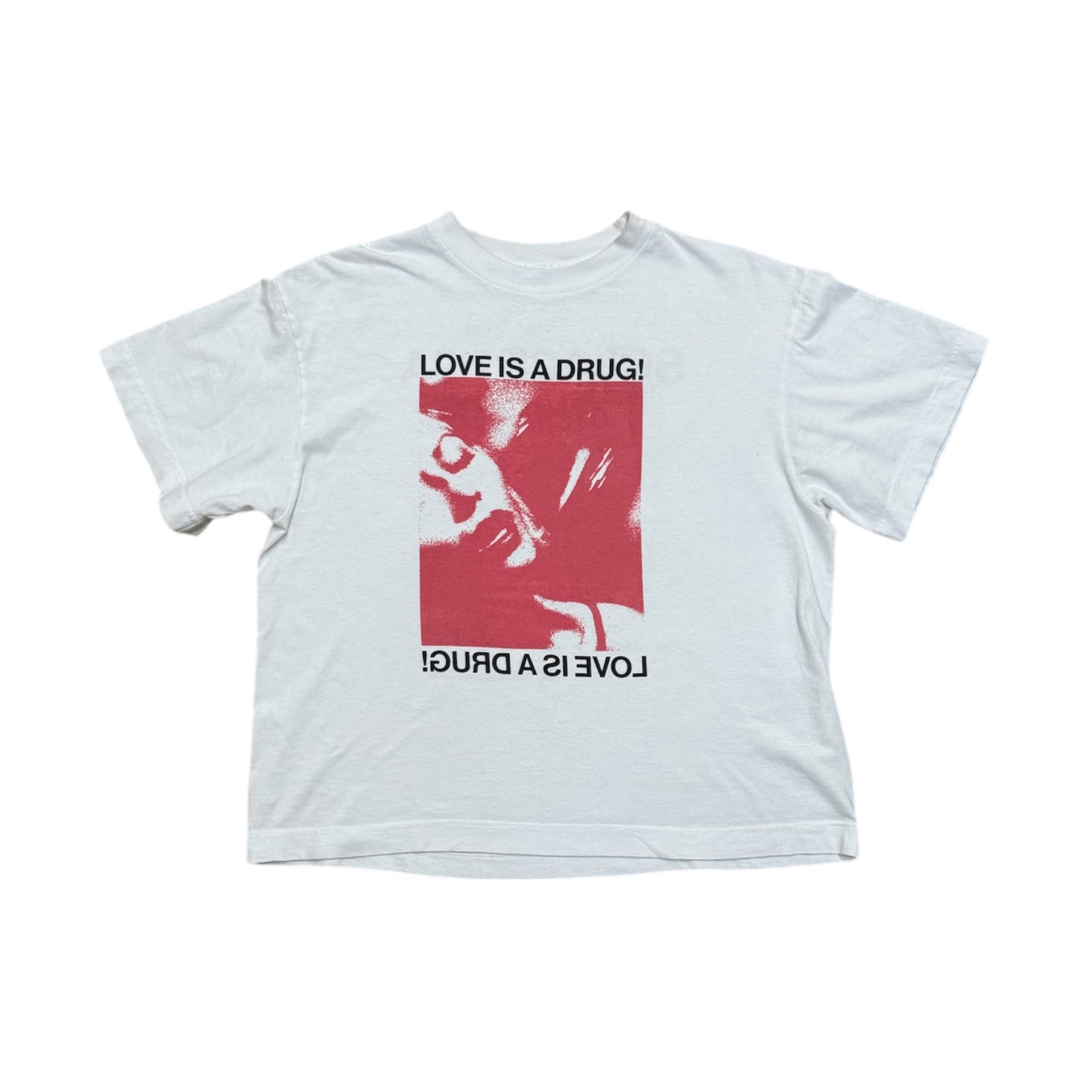 “love” cropped tee