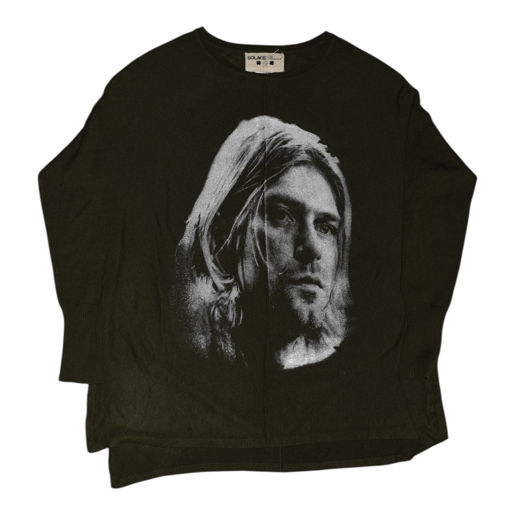 “cobain” green sheer knit