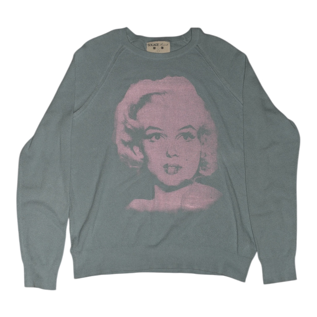 “monroe” vintage blue knit