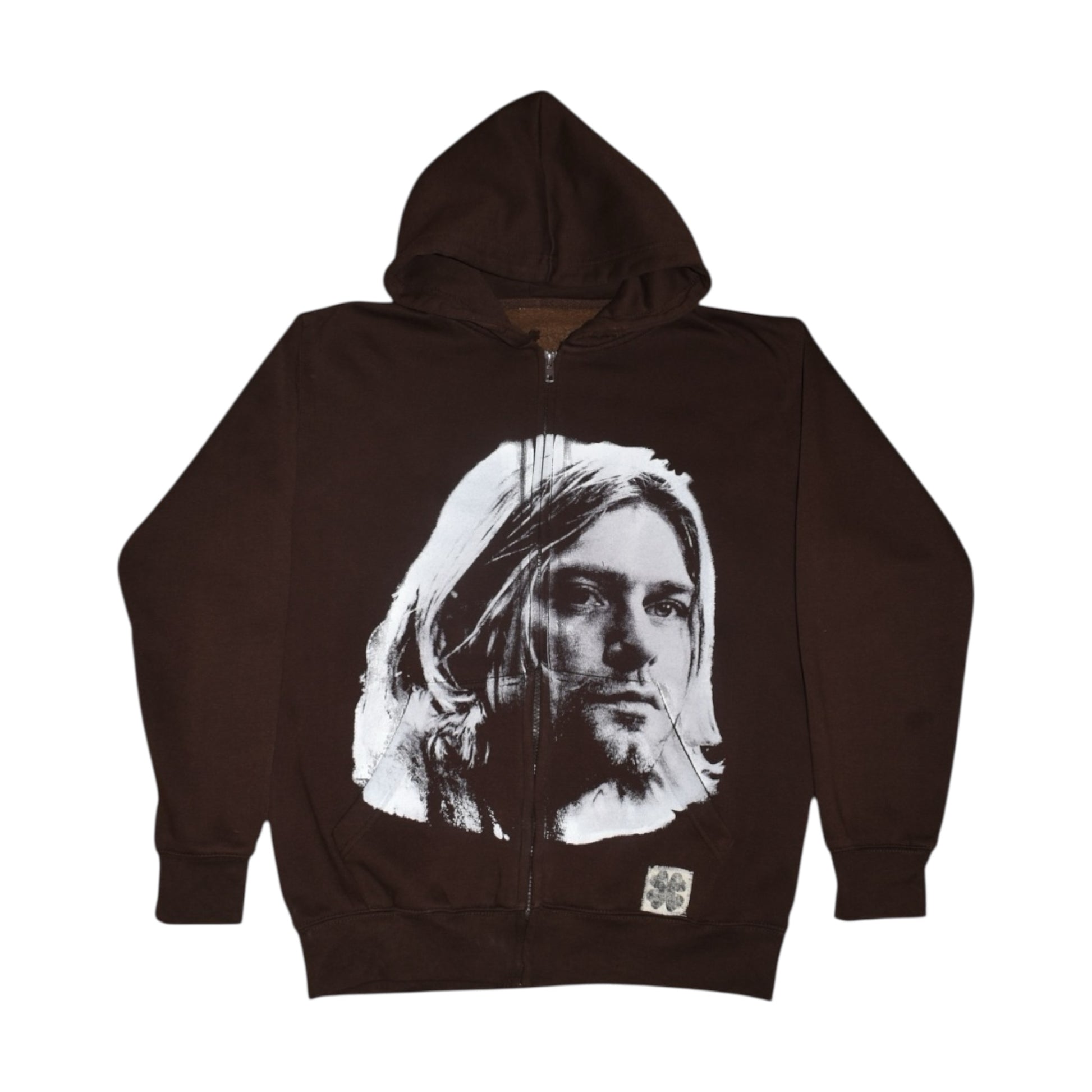 “cobain” zip up hooded jacket