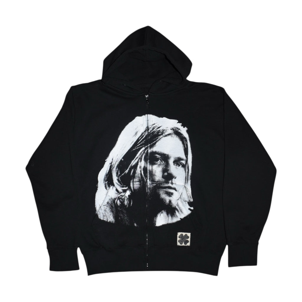 “cobain” zip up hooded jacket