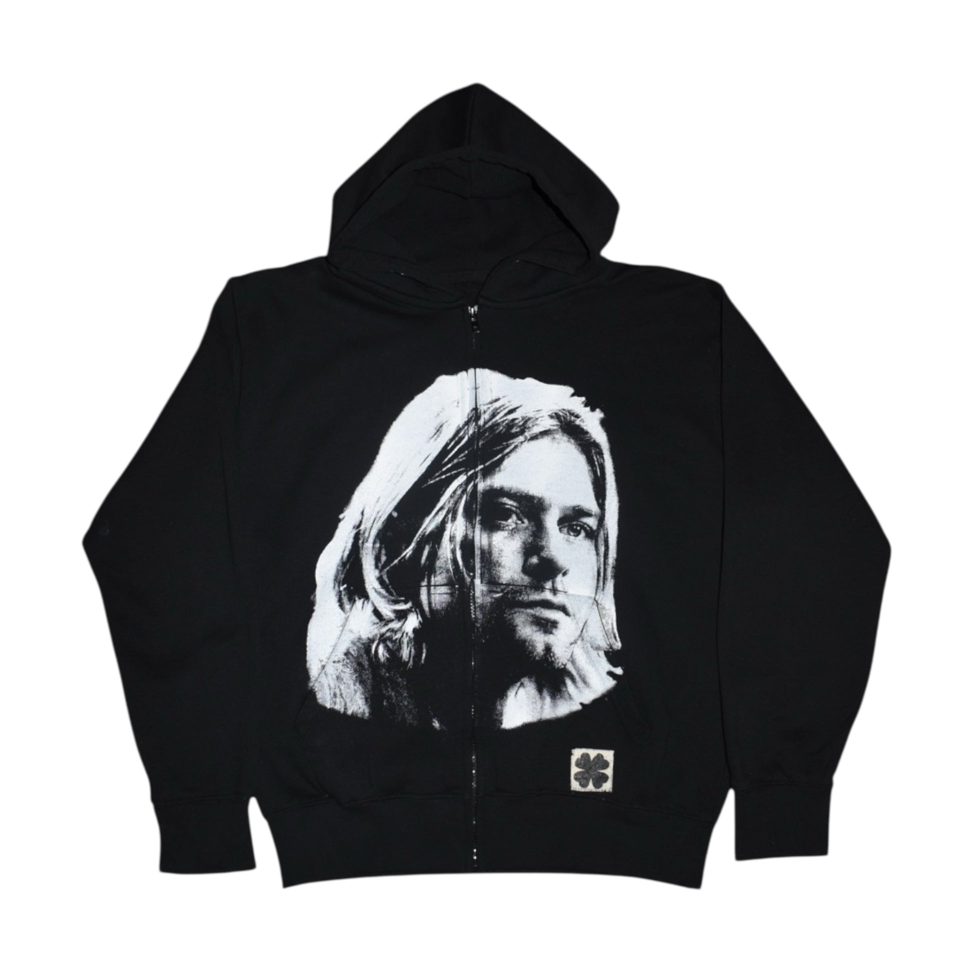 “cobain” zip up hooded jacket